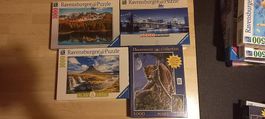 8 Puzzles 1000 pièces, complets