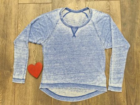 Langarmshirt Gap blau meliert Grösse S guter Zustand