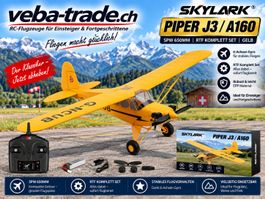 Skylark Piper J3, 650mm, RTF mit Gyro, gelb