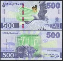 Zambia 500 Kwacha UNC 2024 (2025)