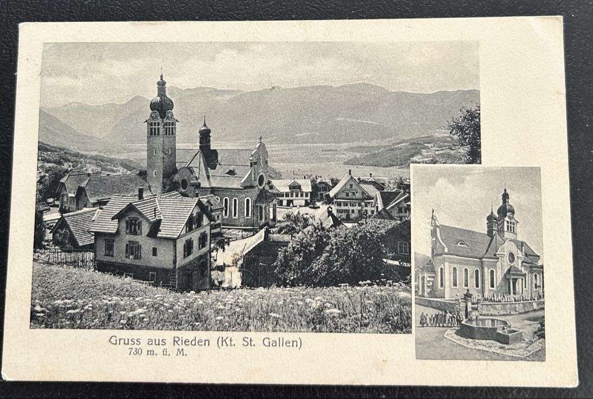 Cartoline postali: Gruss aus Rieden SG – Usato da Horw venduto da Tellbub