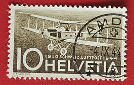 FLUGPOST 37 STEMPEL AMDEN WALENSEE ST GALLEN 1944