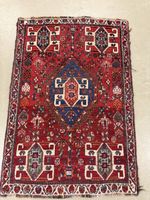 Orientteppich rot blau 119x86 cm guter Zustand