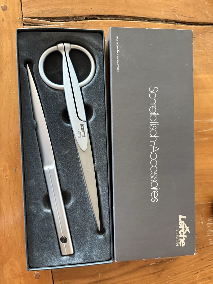 Sonstiger Bürobedarf: Lèrche Schreibtisch-Accessoires Brieföffner Schere Solingen – Neu (gemäss Beschreibung) aus bülach von Gaby4440