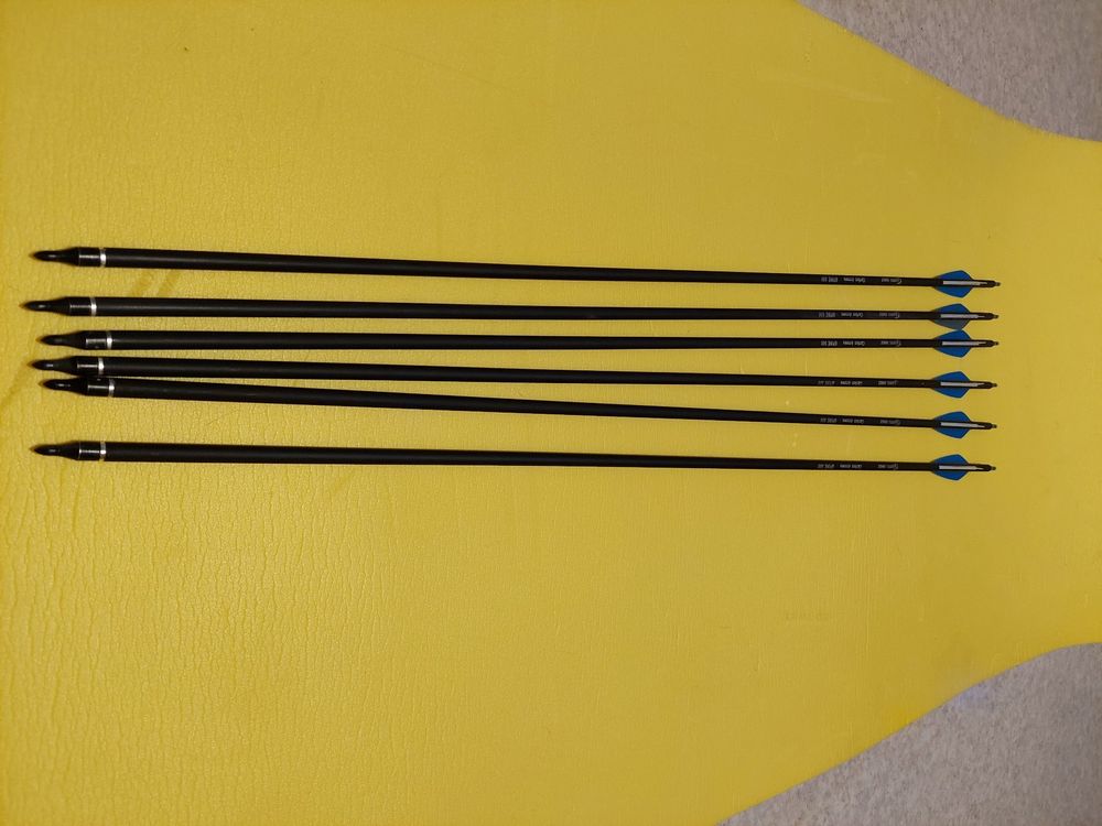 Flèches Chasse Carbone Fluorescent 31" - Spine 500/600 - Lot 6/12