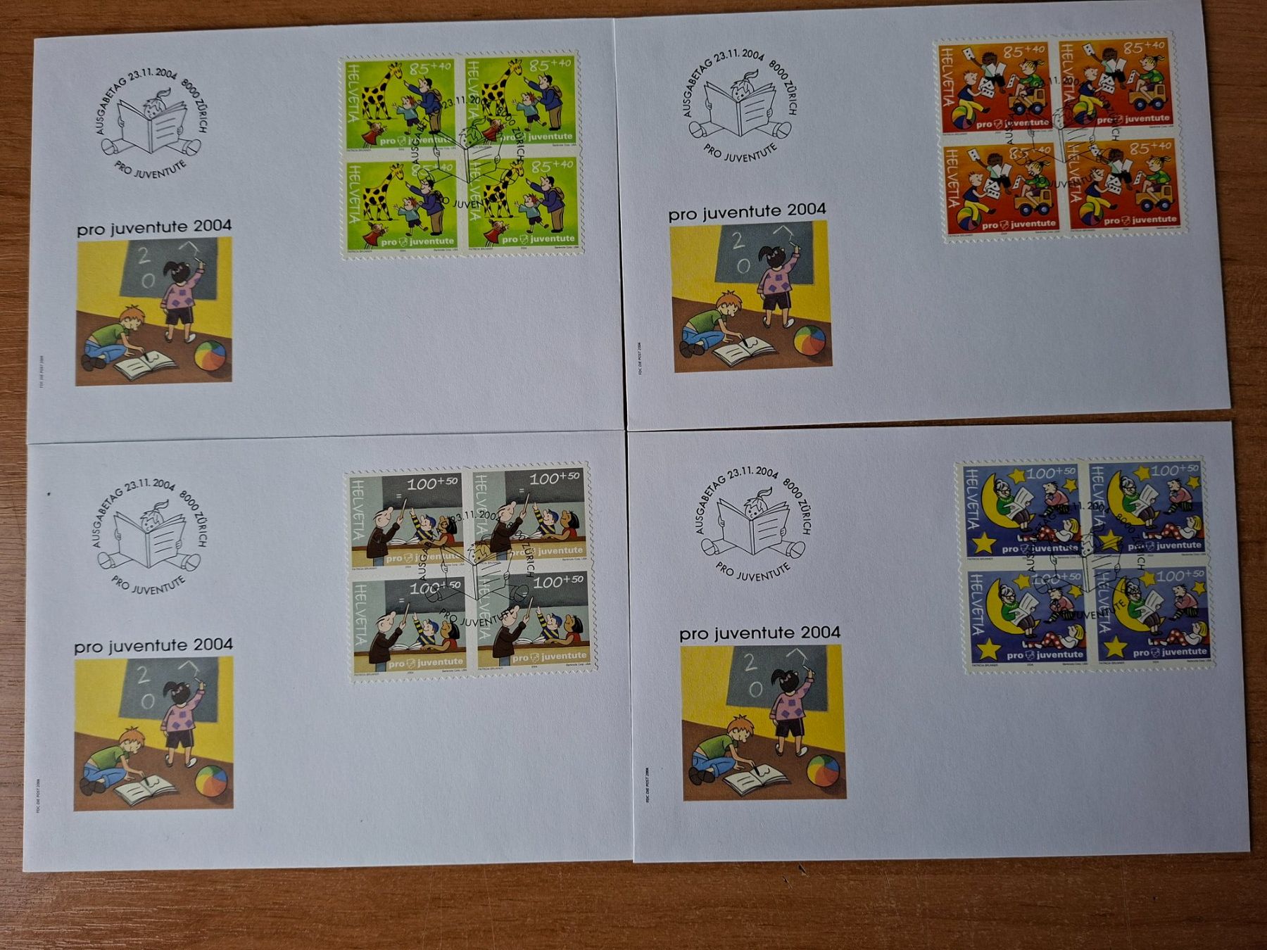 Tutti i francobolli: FJ2004 - FDC Pro Juventute 2004 B4 – Usato da Trélex venduto da Phil_Albert