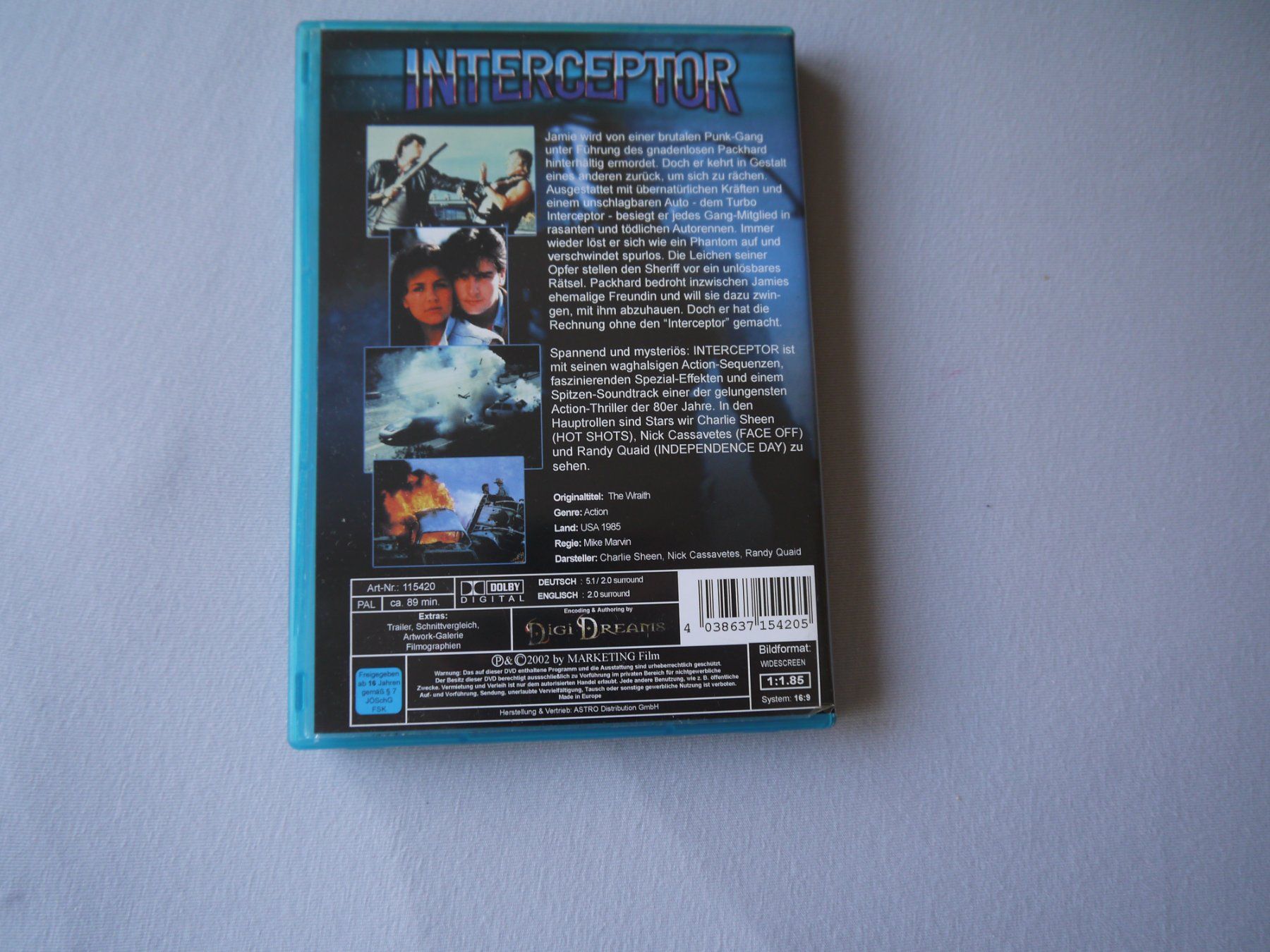 Alle DVDs: INTERCEPTOR(1986)-Charlie Sheen - uncut – Gebraucht aus Hagendorn von Blaf 1