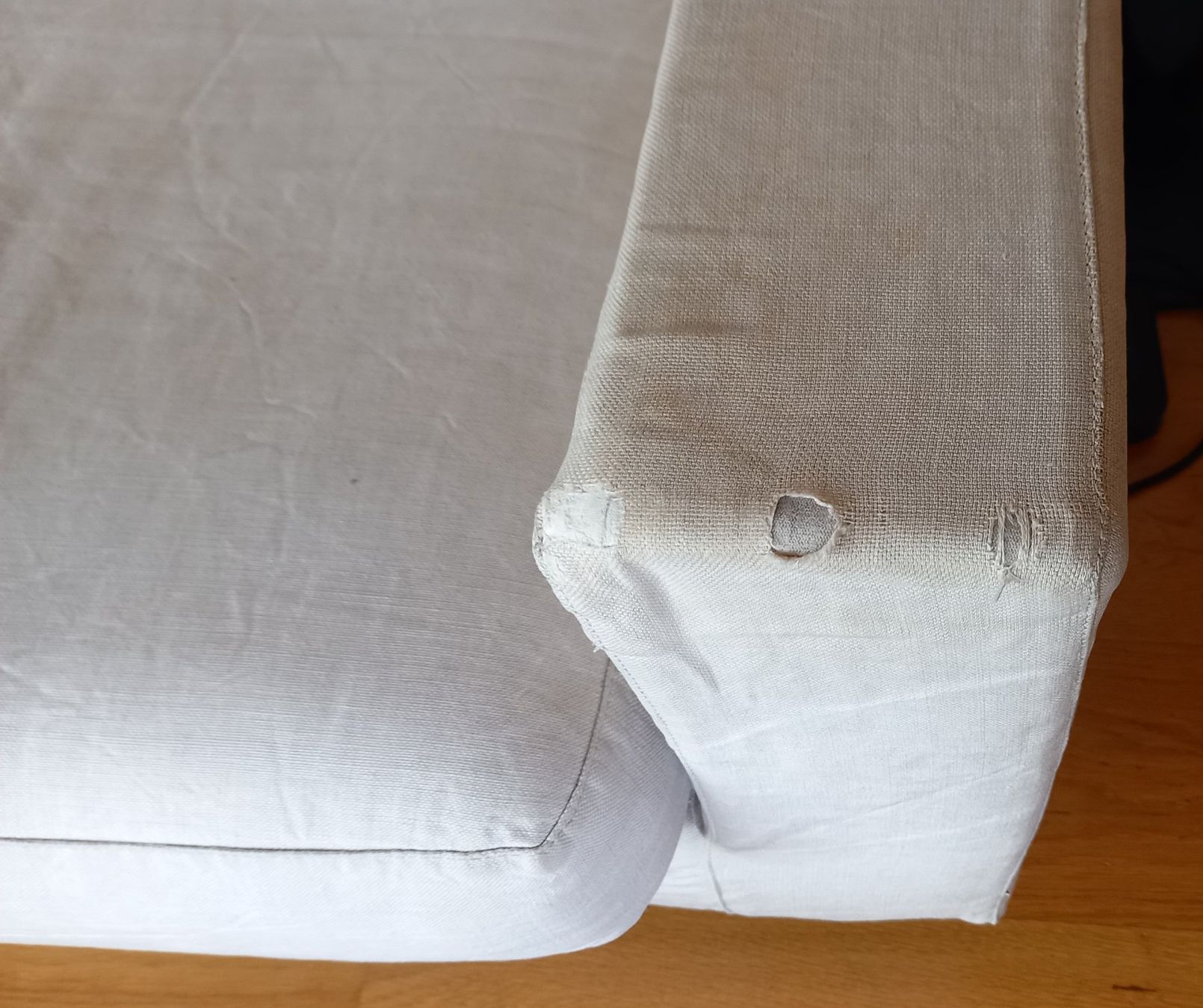 Flexform Sofas: Flexform-Sofa aus Leinenstoff, 2.5m breit – D'occasion à Bettlach par Emmy22 3