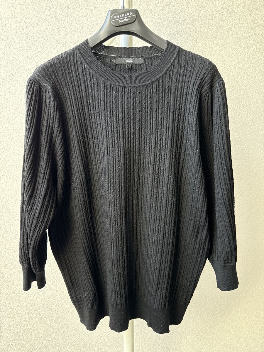 Next Pullover & Sweatshirts: Schwarzer Next Strickpullover, Gr. 48 – Gebraucht aus Islikon von Julies_wardrobe