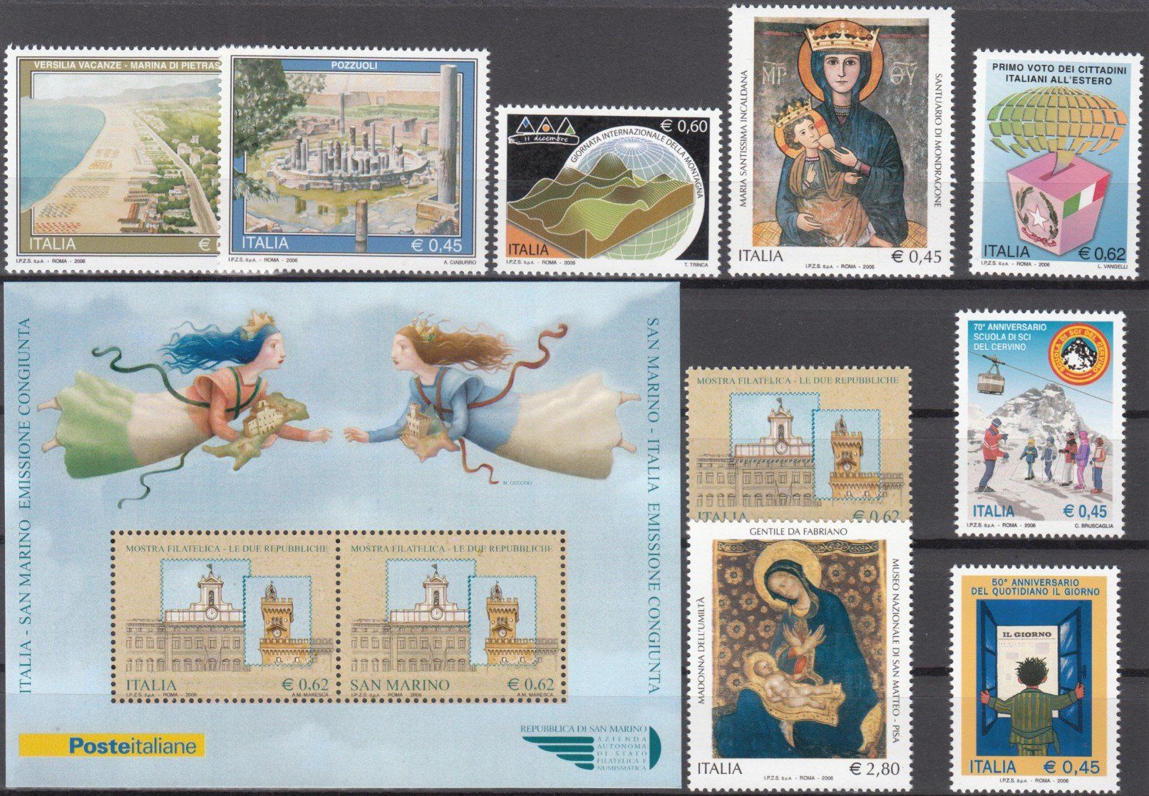Tutti i francobolli: Italien 2006 postfrisch – Usato da Bürglen TG venduto da StampGraf 4