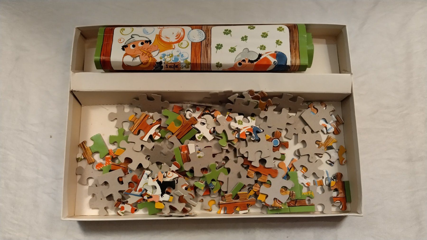 Ravensburger Puzzle: Ravensburger Puzzle, Das grosse Mainzelmännchen Puzzle ©1968 – Usato da Bellach venduto da JingleJerry 7