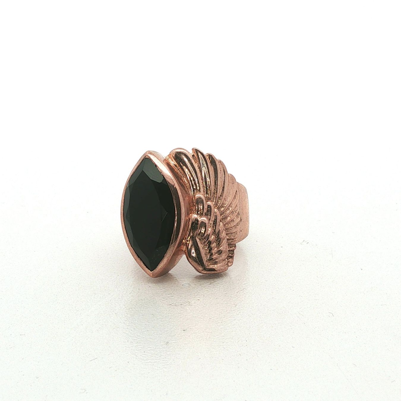 Olga Ribler Anelli: Silberring roseergoldet mit Onyx Grösse 60 – Nuovo (secondo la descrizione) da Luzern venduto da Schmuckoutlet 3