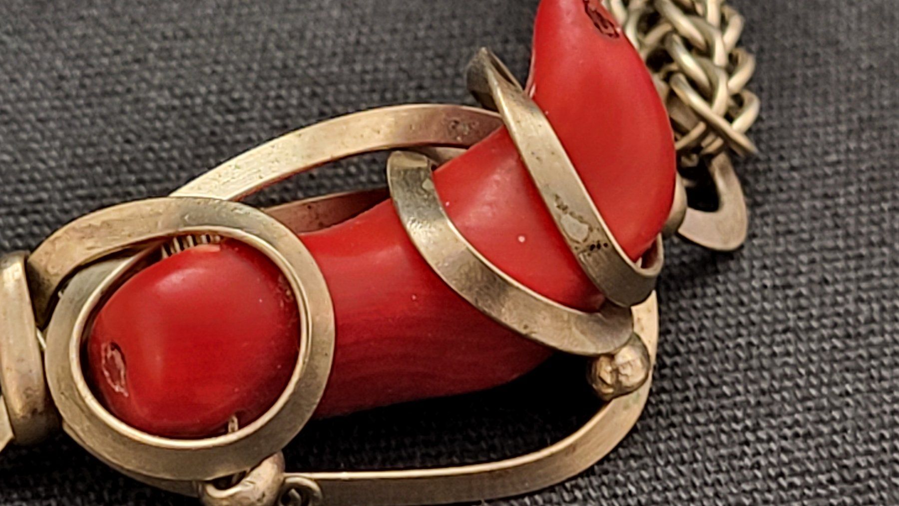 Bracelets: Armband mit Koralle – D'occasion à Basel par spinne02 1