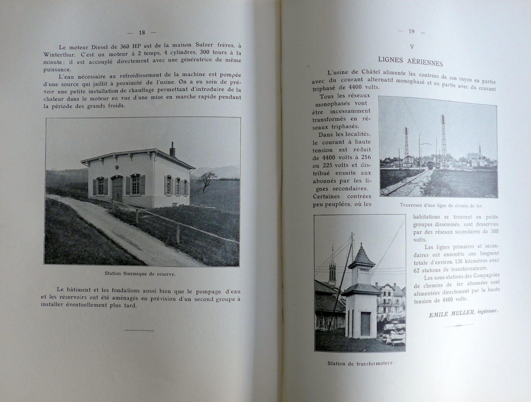 Libri: Bulle-Châtel St Denis-Broc - Entreprises Electriques 1914 – Usato da Savagnier venduto da Ne2065 1
