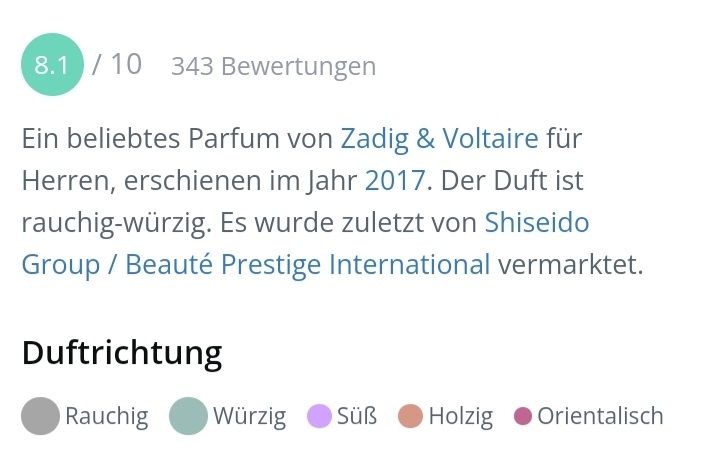 Zadig & Voltaire Parfum & Eau de Toilette: 5 ml JUST ROCK ZADIG & VOLTAIRE ABFÜLLUNG – Neu (gemäss Beschreibung) aus St. Gallen von CaliSunshine 2
