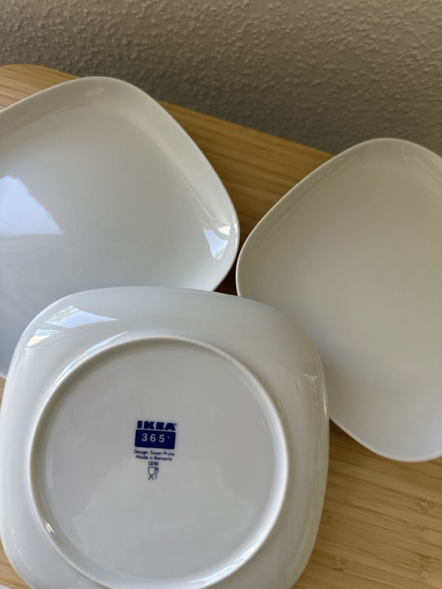 Ikea Piatti: 3 x IKEA 365+ White Square Plates - Great Condition - Spring – Usato da Zürich venduto da car_68nt 1