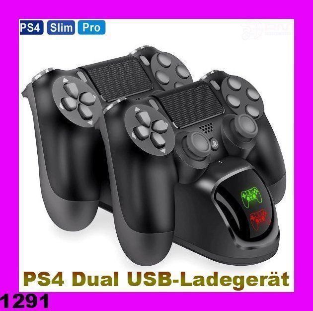 Adattatori & Cavi: PS4  Slim Pro Dual USB-Ladegerät – Nuovo e nell'imballaggio originale da Unterägeri venduto da RmOnline
