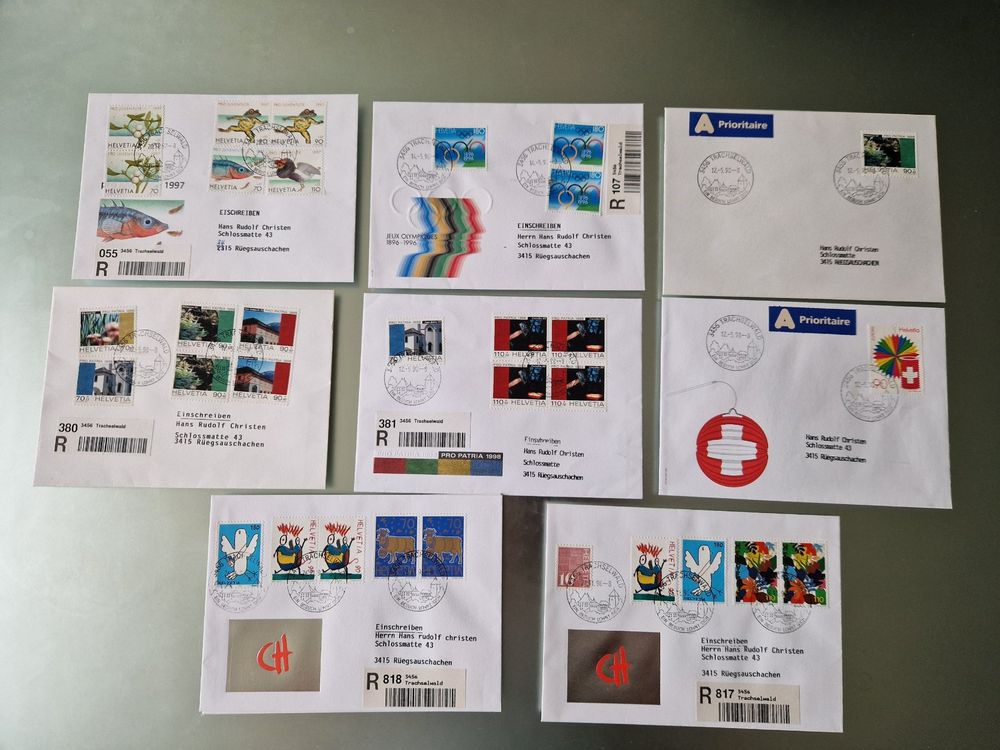 Moderne Attraktive Briefpost Abgestempelt RÜEGSBACH (Gebraucht) in ...