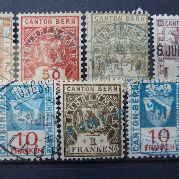 Alle Briefmarken: kleines Lot CH - Marken mit Kontrollnummern – Gebraucht aus Egliswil von Trens01 3
