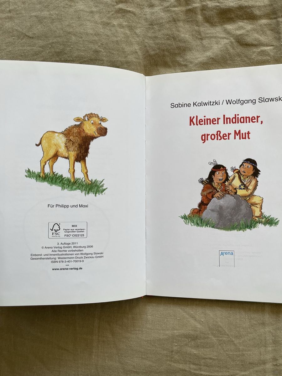 Libri: Kleiner Indianer, grosser Mut - LeseBilderbuch – Usato da Hirzel venduto da carta9 1