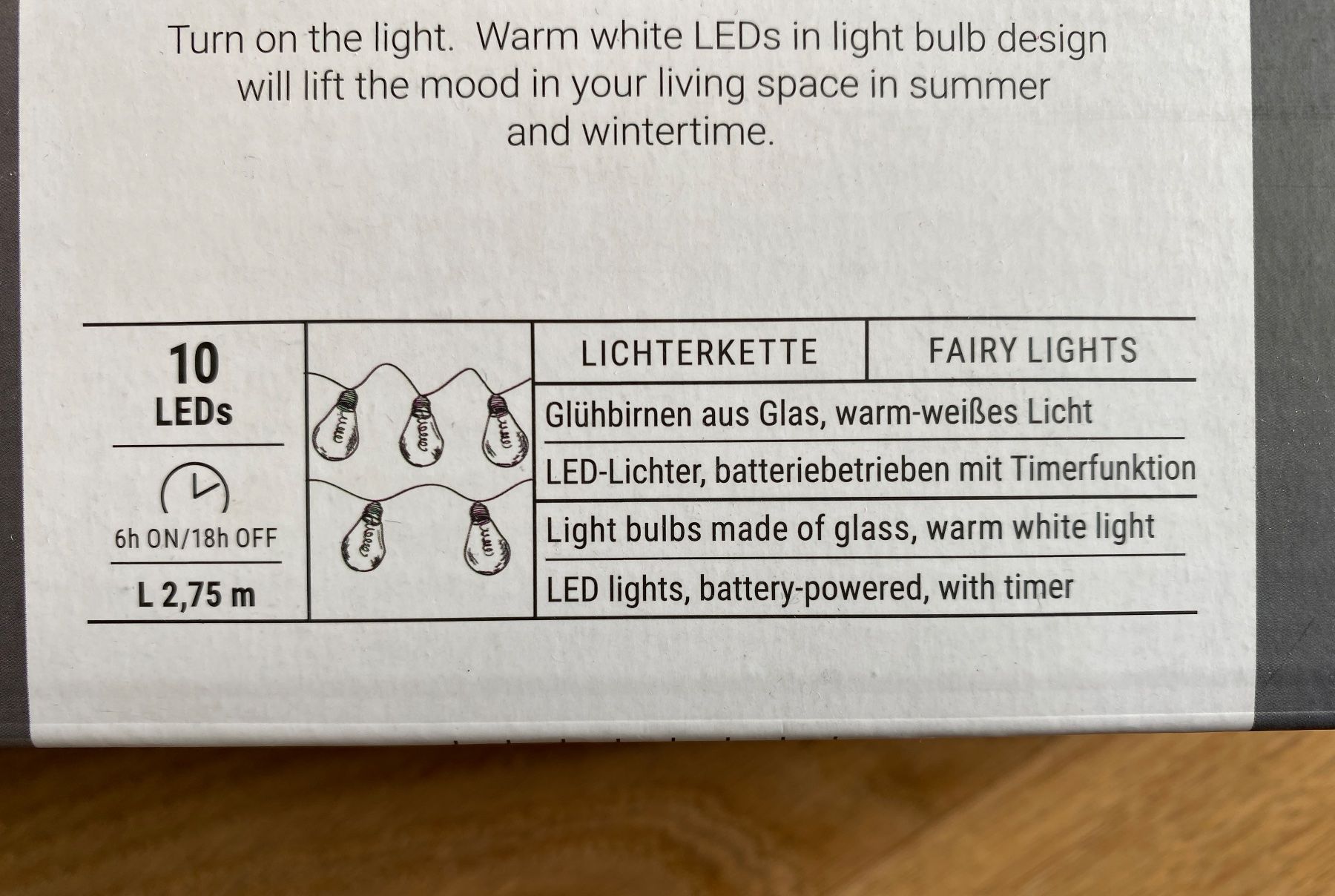 Guirlandes lumineuses: Lichterkette Glühbirnen-Optik – Neuf (Voir description) à Aarau par Ahoffa 5