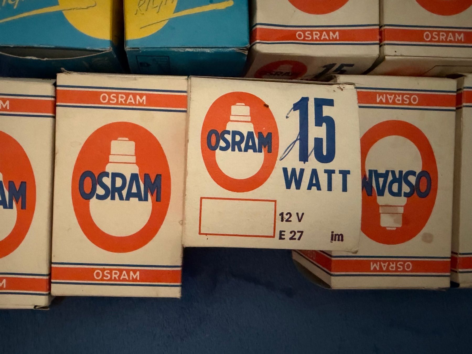 Osram Lampade: 9 Stk. Glübirnen 12 Volt / 15 Watt – Usato da Mollis venduto da Hg 1