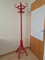 Garderobenständer aus Holz rot 188 cm gebrauchter Zustand