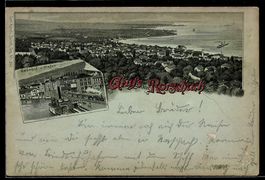 Mondschein-Lithographie Rorschach, Bahnh