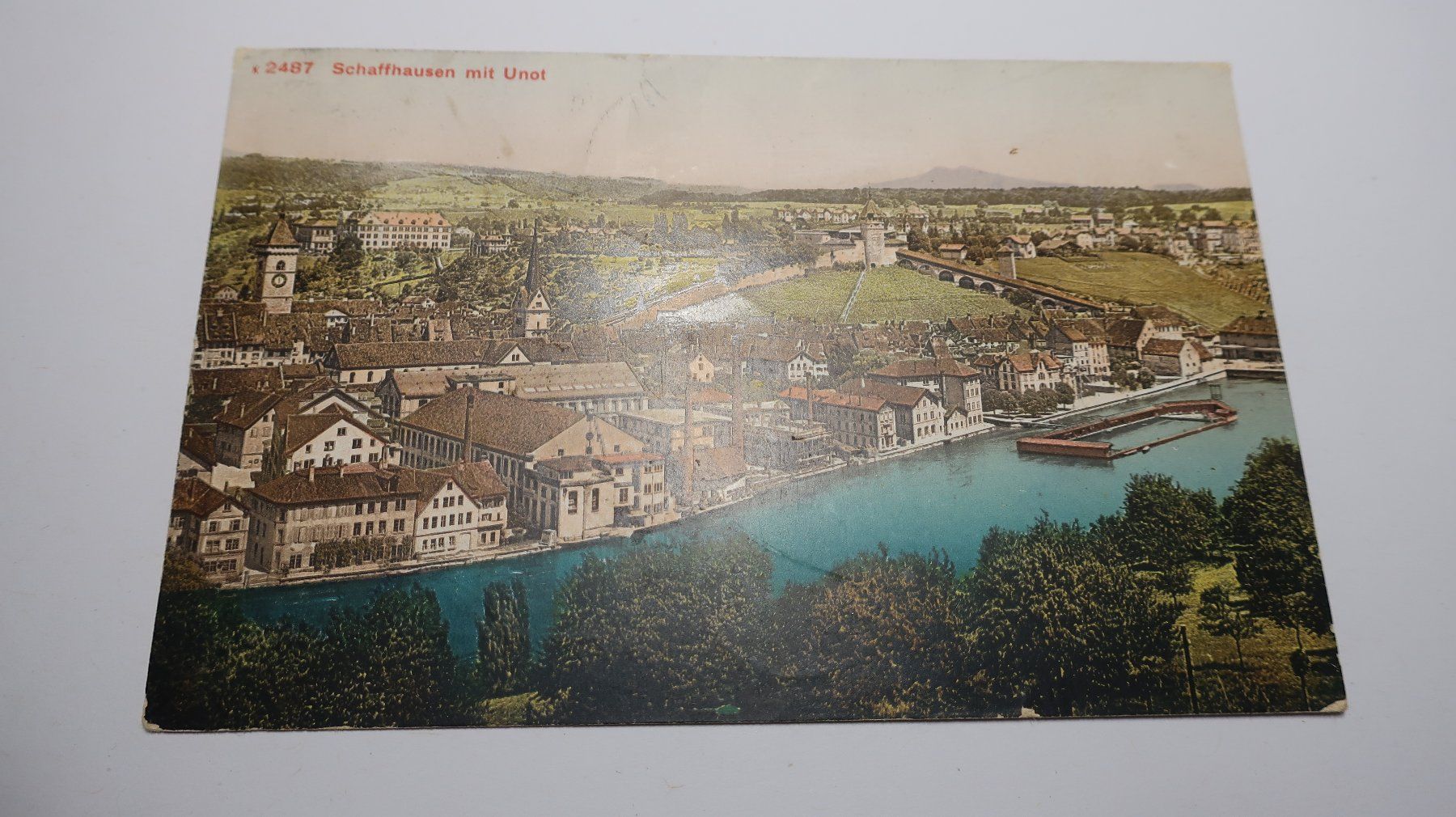 Cartoline postali: Schaffhausen mit Unot 1911 – Usato da Cormoret venduto da Pascalll2001 1