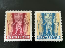 Set Soldatenmarke Ter Mitr Kp IV/180 2.WK ungestempelt