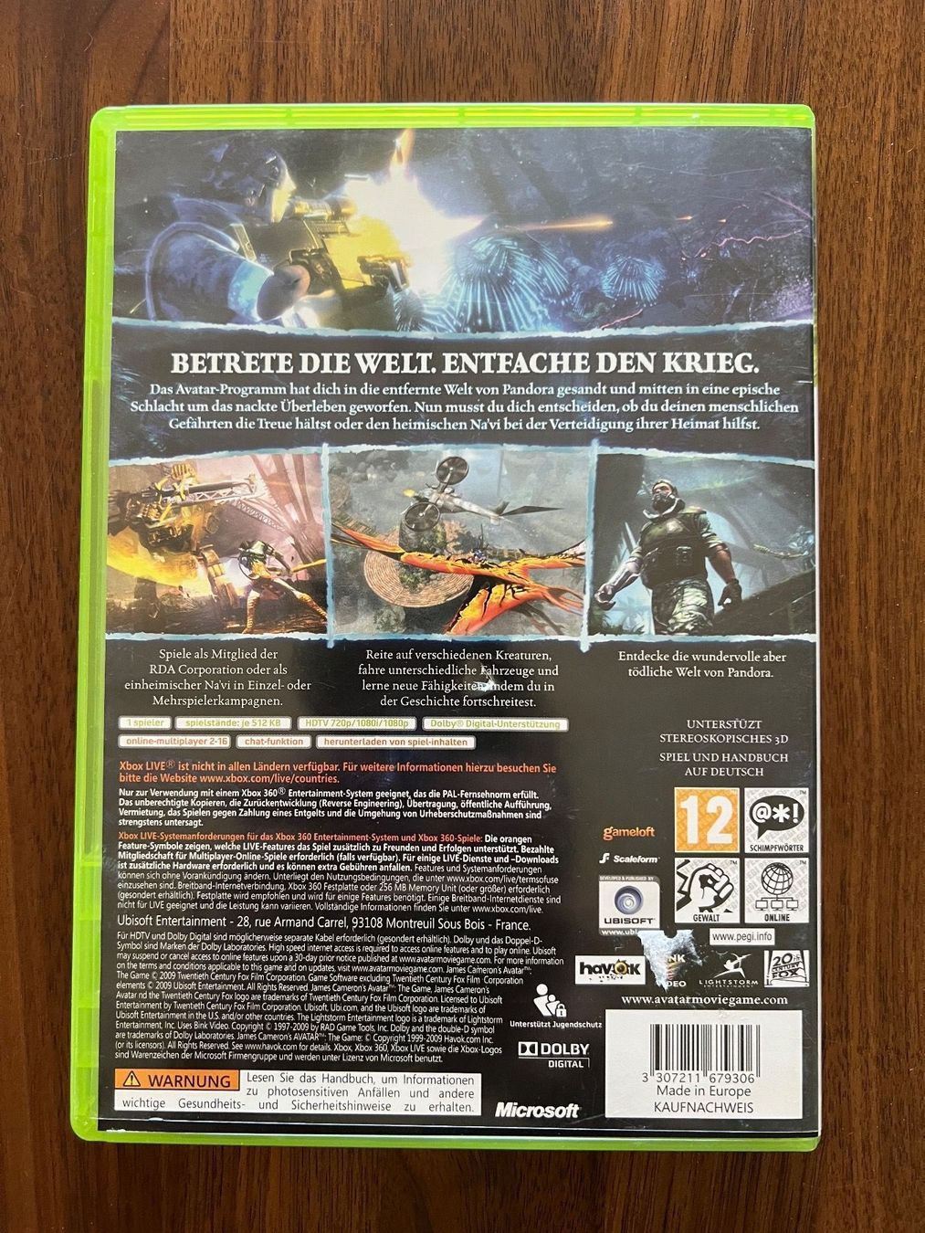 Giochi: Avatar: Das Spiel The Game Xbox 360 – Usato da Dübendorf venduto da CellarSeller 1