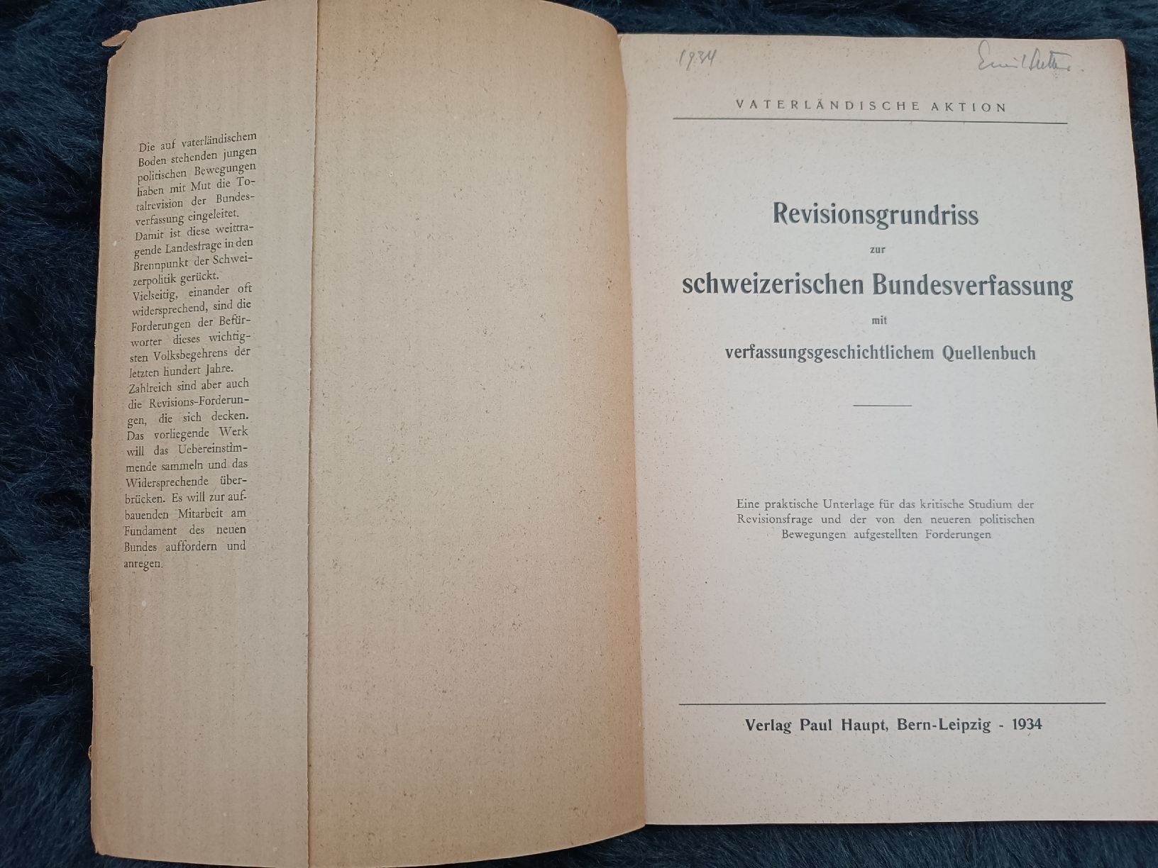 Bücher: Revisionsgrundriss von 1934 – Gebraucht aus Dietlikon von Dietlikon_Verkauf 1