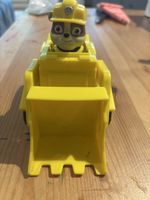 Paw Patrol Rubble Baufahrzeug mit Figur gebrauchter Zustand