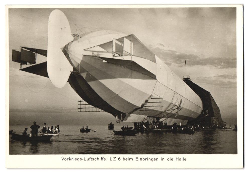Fotografie & Manifesti: Fotografie Vorkriegs-Luftschiff, LZ 6 be – Usato da Berlin venduto da bartko-reher