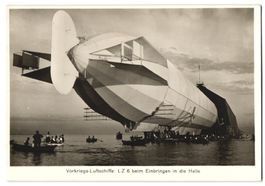 Fotografie Vorkriegs-Luftschiff, LZ 6 be