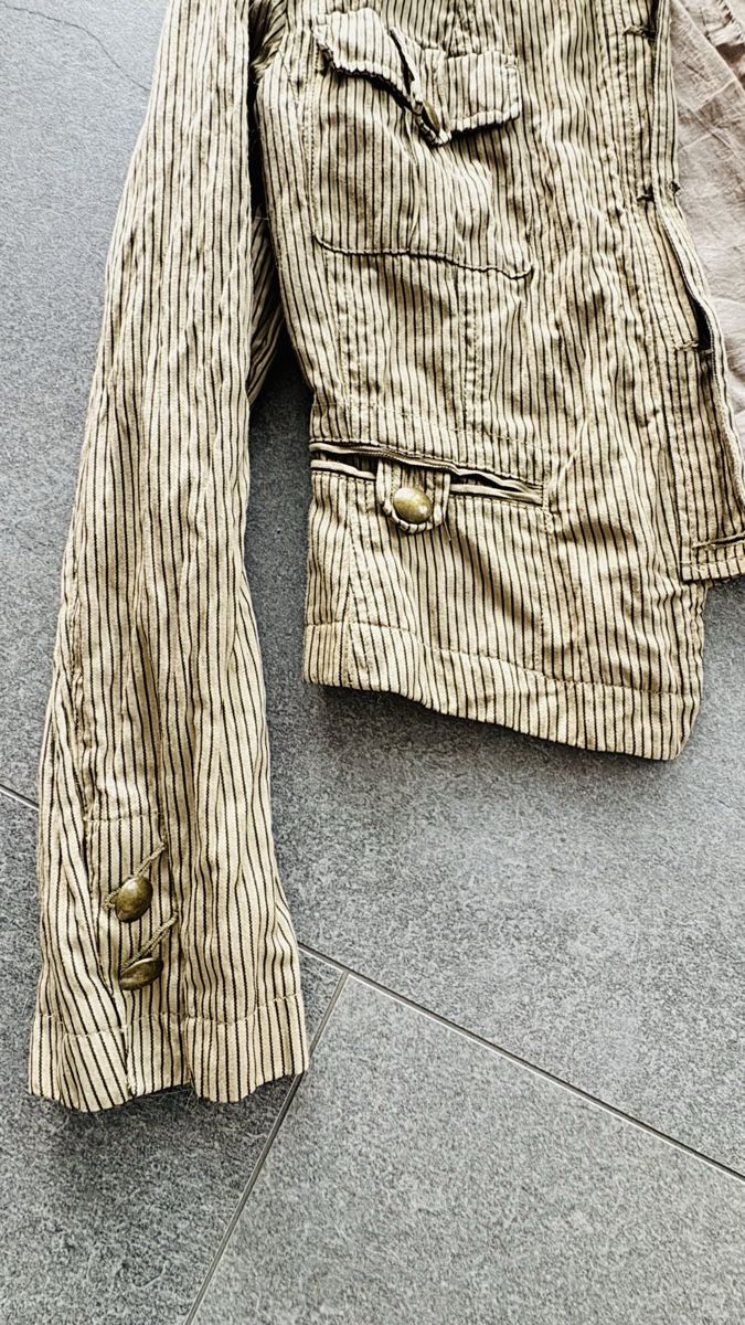 Giacche: Leichtes Jackett gestreift beige Grösse 44 – Usato da Mörigen venduto da TimelessFinds 2