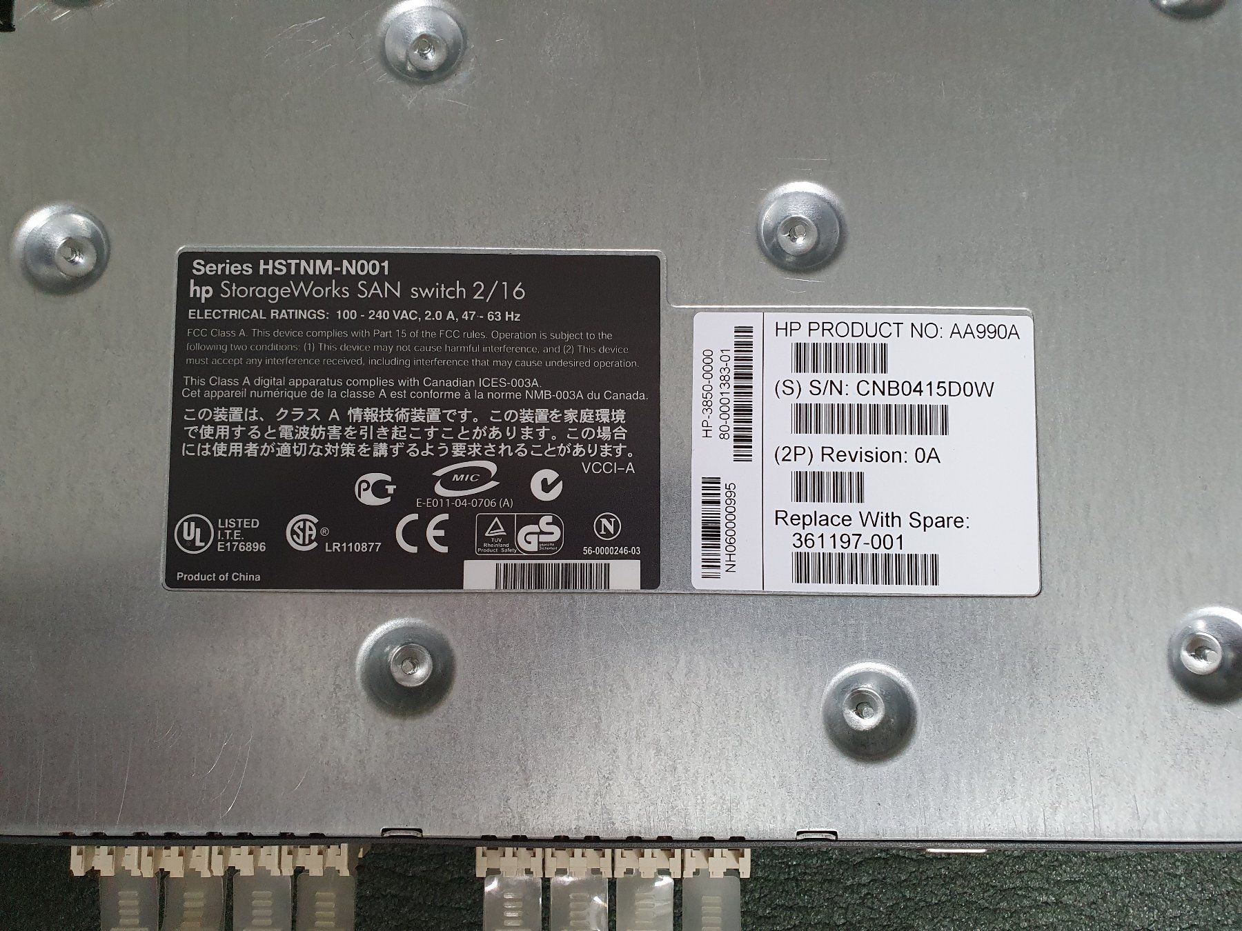 Modem & Router: HP/StorageWorks SAN switch 2/16N full fabric – Usato da Hohentannen venduto da Grimblegromble 2