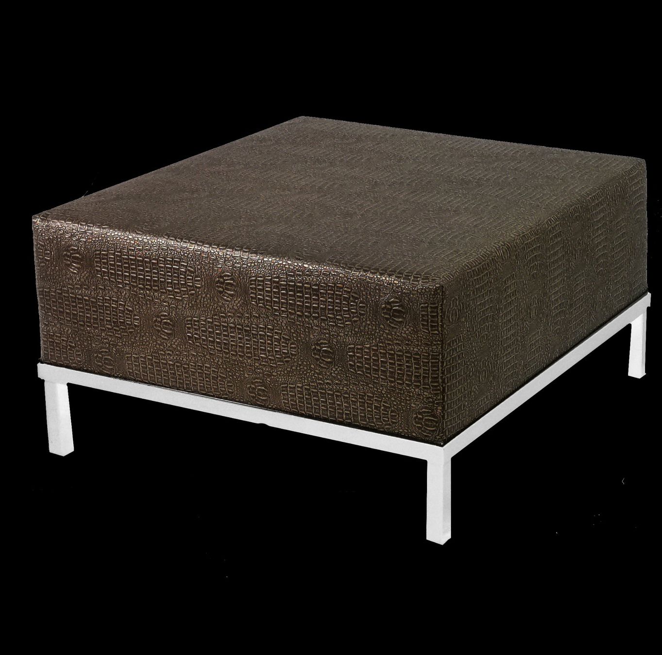 Sgabelli: Hocker XL Krokodil Optik_in Gold oder Silber – Usato da Bremgarten AG venduto da outdoorlounge 1