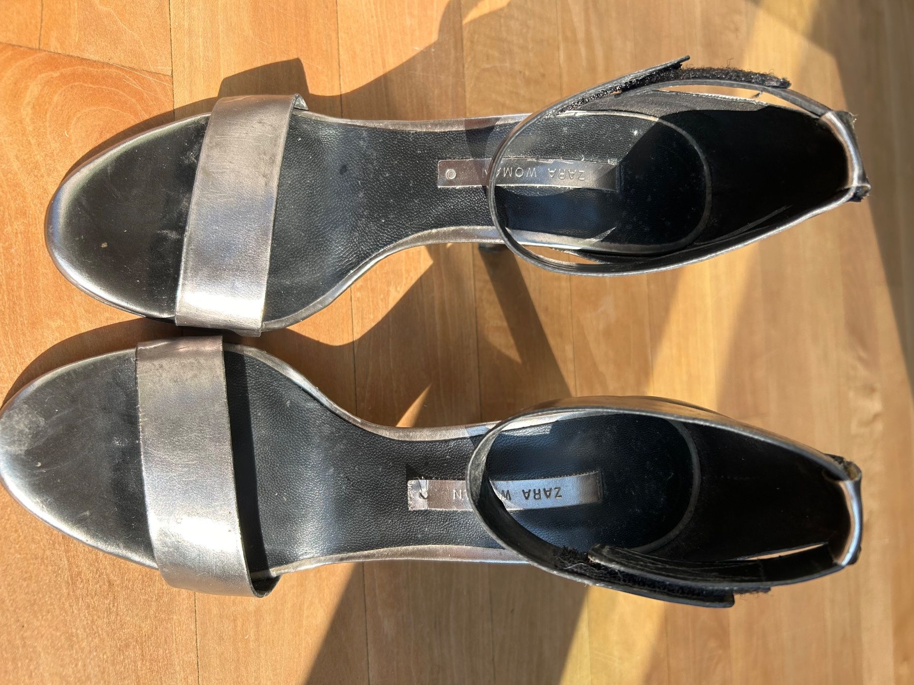 Zara Damenschuhe: High Heel Silber von Zara Gr. 37 – Gebraucht aus Zollikon von Moira55 1
