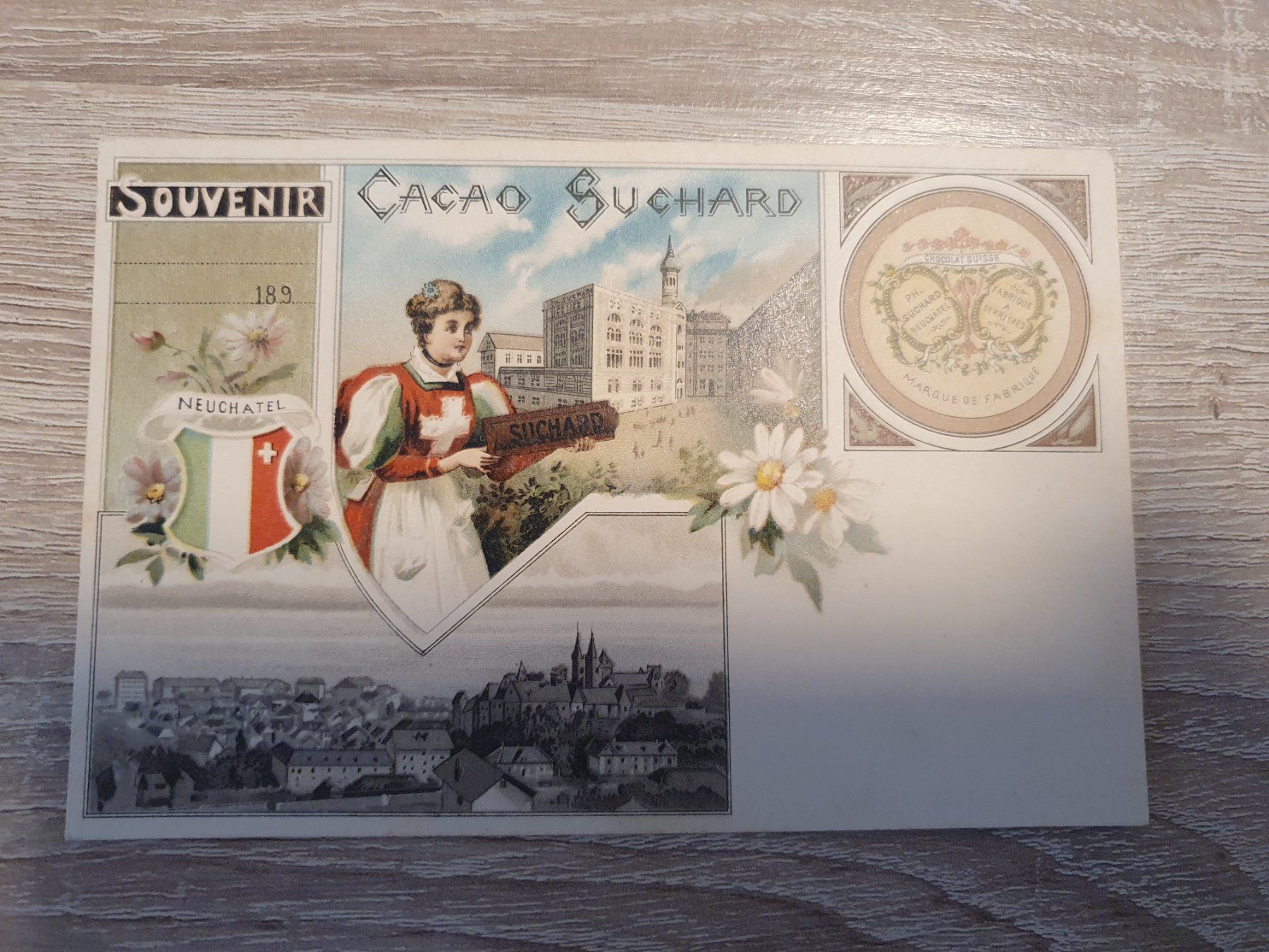 Cartoline postali: Cacao Suchard – Usato da Balgach venduto da SIMEON27