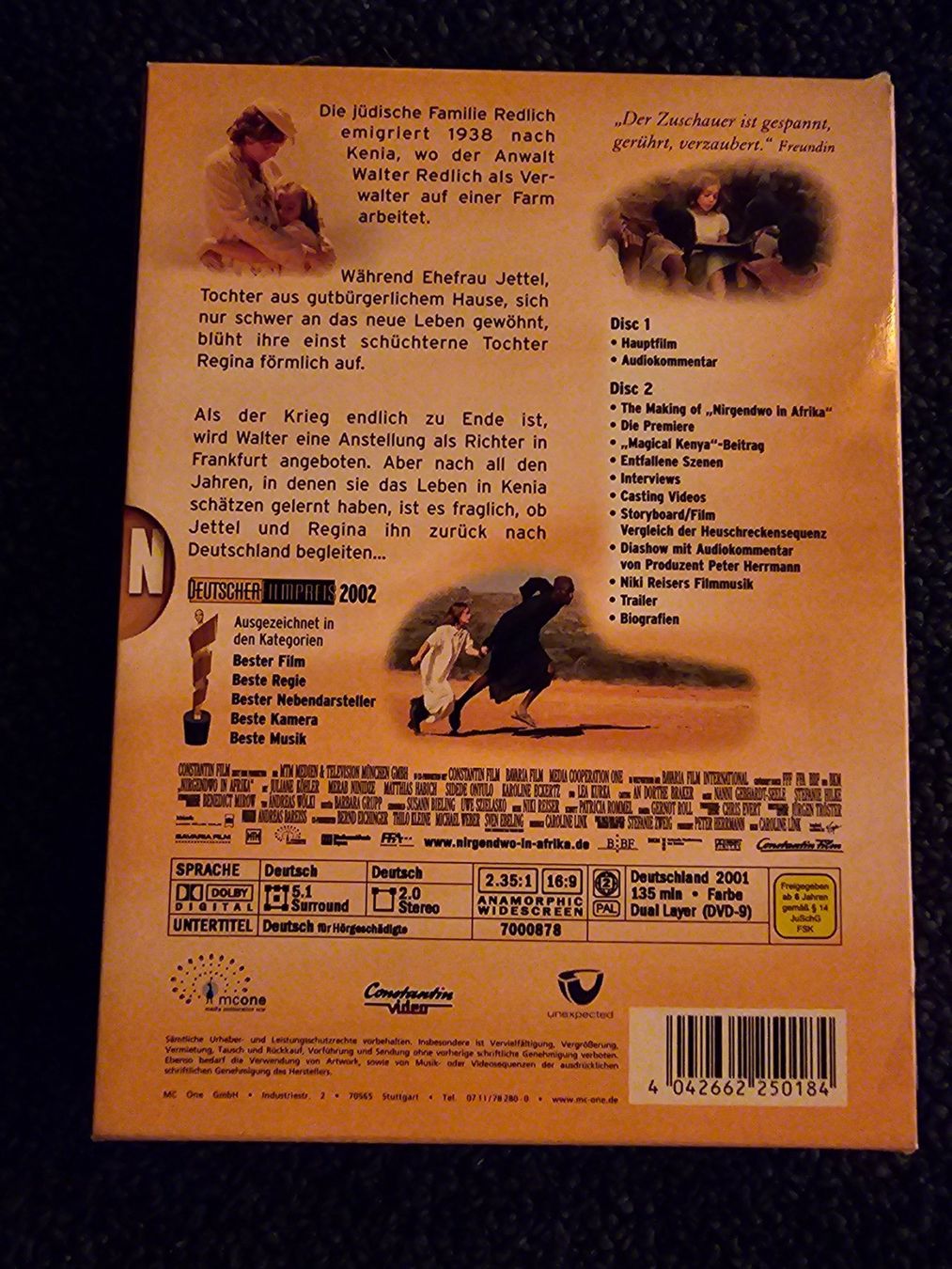 Alle DVDs: NIRGENDWO IN AFRIKA(14343) – Gebraucht aus Ruswil von  1