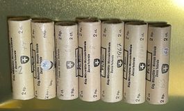 Originalrollen 2 Rappen 1963 1966 1967 1968 1969 1970 1974