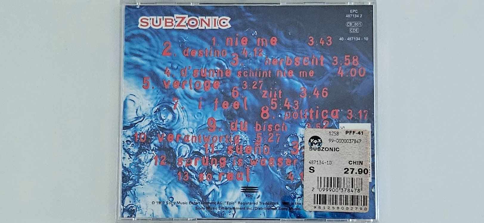 CDs: CD - Subzonic - Subzonic  1997 – Gebraucht aus Baar von Bigs1 1