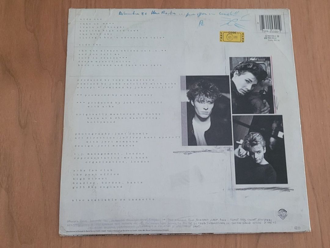 Schallplatten: LP a-ha – Gebraucht aus Martigny von MZ-67 1