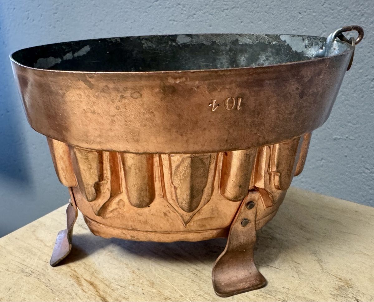 Teglie da forno: Seltene antike historische Backform Puddingform Kupfer – Usato da Rothrist venduto da Luckywinner 1