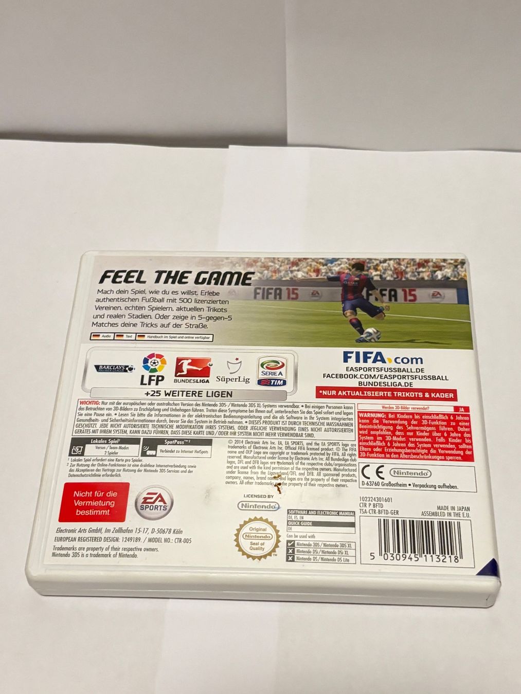 Nintendo Giochi: Nintendo 3ds FIFA 15 – Usato da Widnau venduto da Puch-Garage 1
