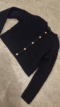 Strickjacke Mango XL dunkelblau