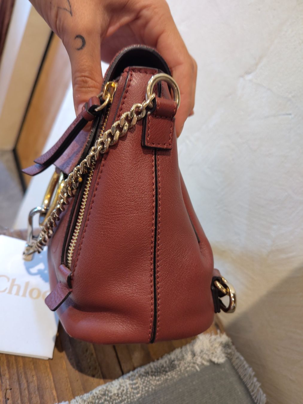 Chloé Borse da donna: Chloe backpack mini bordeaux – Usato da Losone venduto da ell_nora89 8