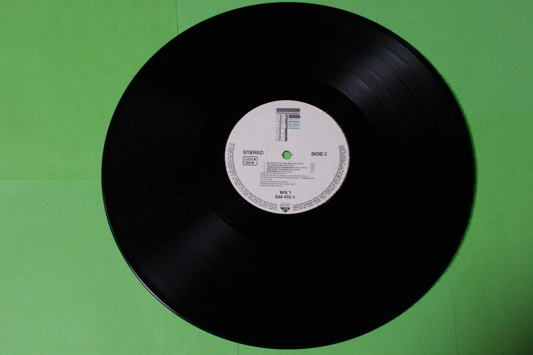 Schallplatten: Matt Bianco - Whose side are you on? LP Vinyl 1984 – Gebraucht aus Tübach von JamesStone 5