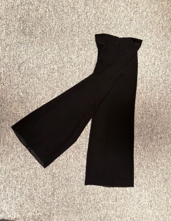 Pantalon dame soirée large noir 40